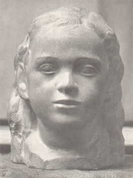 "Portrait of Miss B.," cast stone