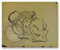 Drawing for “Mohawks” Sculpture (Grummond Children's Literature Collection)